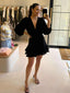 THE BELLANY LONG SLEEVE DRESS - BLACK