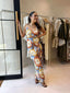 CALLISTA MAXI DRESS - ABSTRACT FLORAL