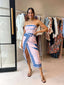 SEABREEZE DRESS - PINK & BLUE