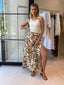 CHINTA SKIRT - TAN FLORAL