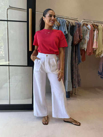 LEXI T-SHIRT - CHERRY