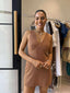 SABINE DRESS - CHOC