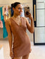 SABINE DRESS - CHOC