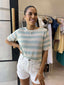 STRIPE SUMMER TEE - MINT