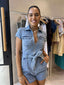 FAE DENIM PLAYSUIT