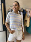 STRIPE SUMMER TEE - BLUE
