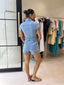 FAE DENIM PLAYSUIT