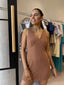 SABINE DRESS - CHOC