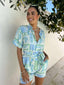 POLLY PLAYSUIT- TAUCAN BLUE