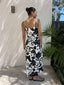 CALLISTA MAXI DRESS - BLACK & WHITE