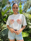 ARIEL SHELL BRA BOXY CROP TEE