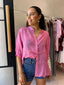 JEMMA LINEN BLOUSE - PINK