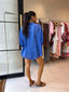 JEMMA LINEN BLOUSE - BLUE