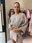 POPPY MINI WRAP DRESS - LATTE