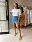 MAURICE DENIM SKIRT - MID WASH