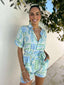 POLLY PLAYSUIT- TAUCAN BLUE