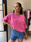 NO VACANCY TEE - WASHED PINK
