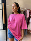 NO VACANCY TEE - WASHED PINK