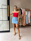 MAURICE DENIM SKIRT - LIGHT WASH