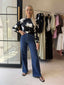 TIANA BLOUSE - BLACK AND WHITE