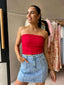 MAURICE DENIM SKIRT - LIGHT WASH