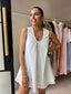 ANASUE MINI DRESS-WHITE