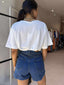LOVER TEE CROP - WHITE