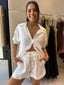 BRONTE SHIRT & SHORT SET - WHITE