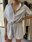 PANIA PLAYSUIT-BLUE STRIPE