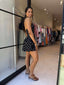 CAROLINE MINI DRESS -BLACK