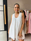 ANASUE MINI DRESS-WHITE