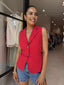 MASON VEST-RED