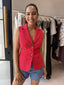 MASON VEST-RED
