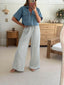 GLIDER PANT- BLUE & WHITE STRIPE