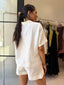 BRONTE SHIRT & SHORT SET - WHITE
