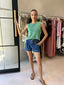 MELANGE SPRING TOP- MINT