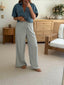 GLIDER PANT- BLUE & WHITE STRIPE