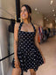 CAROLINE MINI DRESS -BLACK