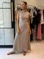 BRANDY MAXI DRESS - LATTE STRIPE