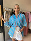 RYAN STRIPED SHIRT- BLUE AND PINK