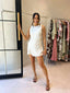 RAE MINI DRESS-CREAM