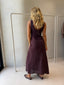 BRANDY MAXI DRESS - BURGUNDY