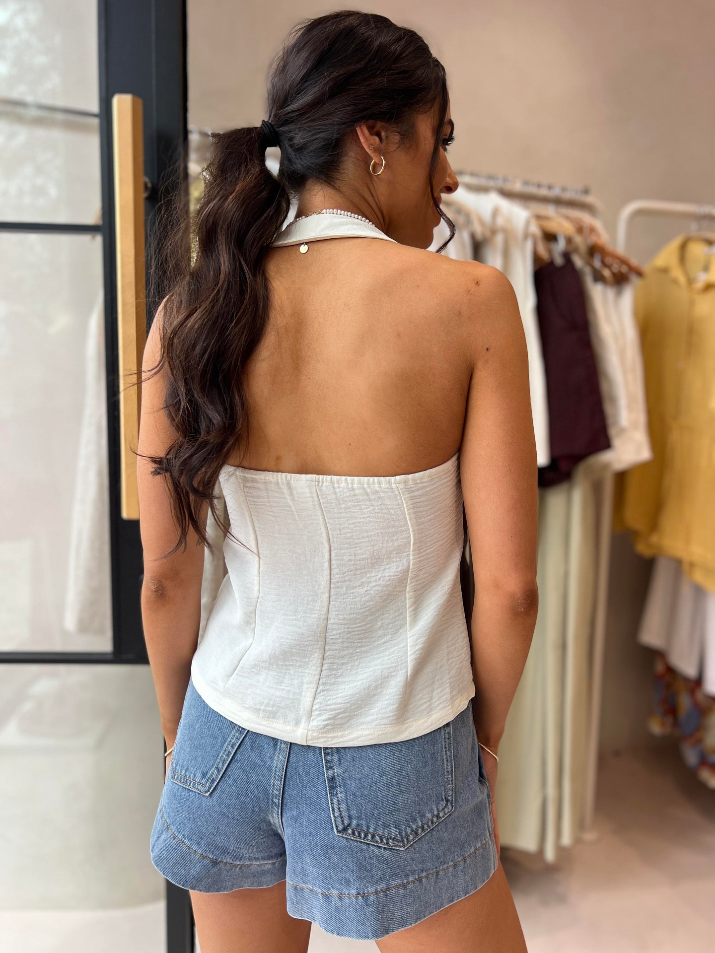 LEILANI SHORT-LIGHT BLUE