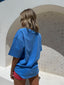 THE FIERY OVERSIZED TEE - BLUE