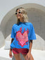 THE FIERY OVERSIZED TEE - BLUE