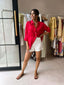 MILLIE SHIRT-RED