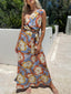 OBEROI MAXI DRESS - ABSTRACT FLORAL