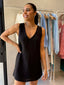 JAMES MINI DRESS- BLACK