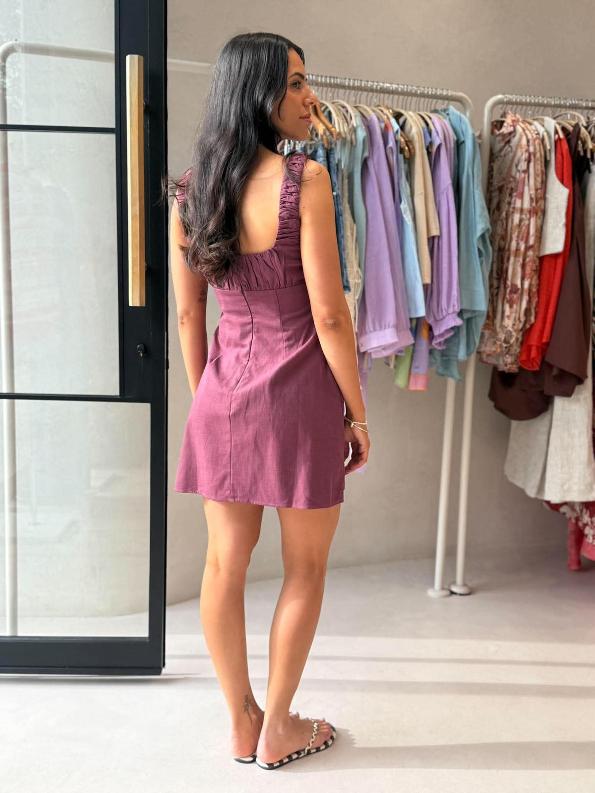 ASTEA DRESS- BERRY