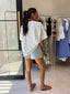 ABIGAIL SHORTS-LIGHT BLUE